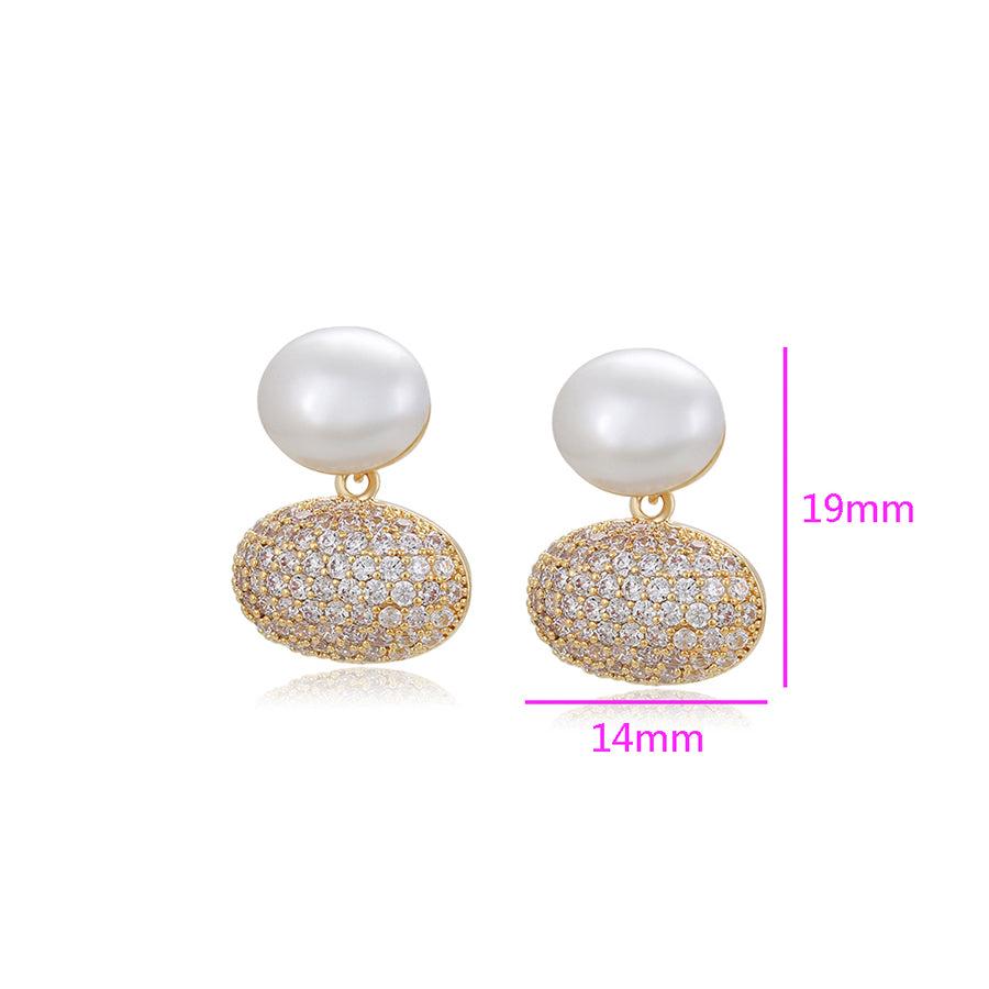 Luminous Pearl Blossom Earrings