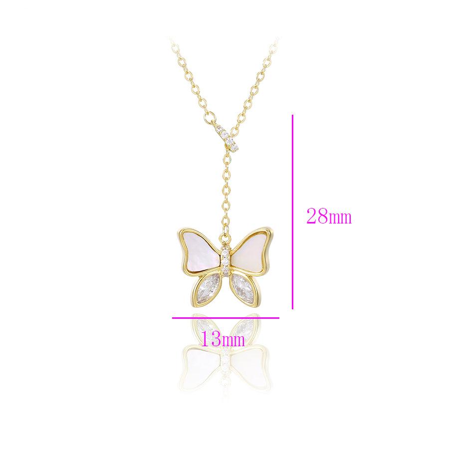 Butterfly Cluster Necklace