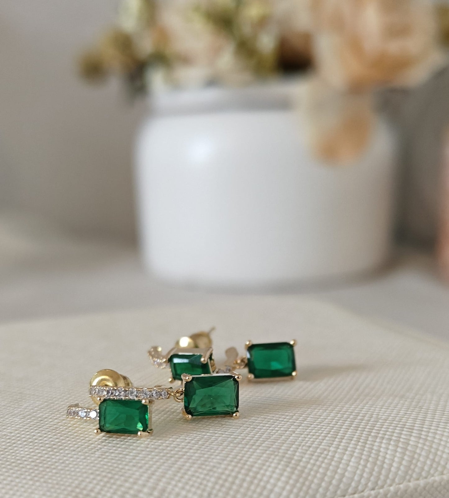 Emerald Essence Earrings