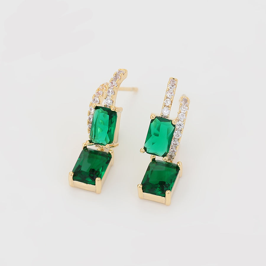 Emerald Essence Earrings