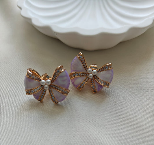 Sweetheart Bow Earrings