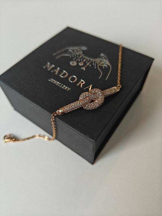 Golden Glow Knot Bracelet